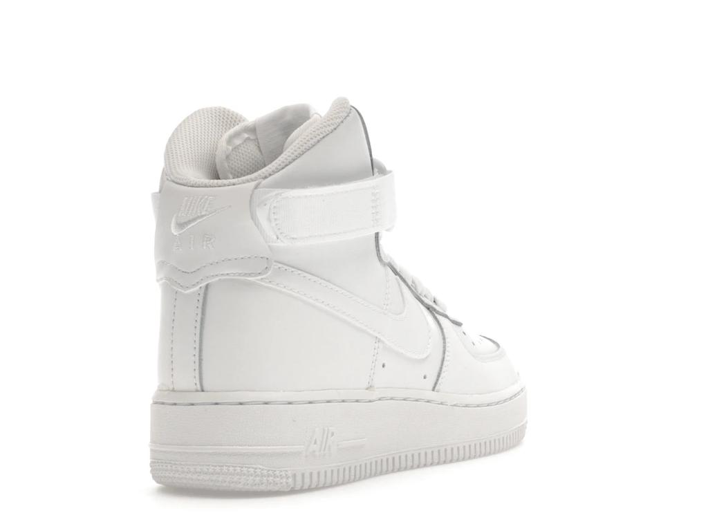 New Nike Air Force 1 High LE Triple White GS DH2943-111