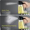 Pulverizator de Ulei pentru Gătit 2 în 1 Pulverizare Turnare Dozator Ulei de Măsline 470ml Sticlă Pulverizator Ulei Gadgeturi de Bucătărie