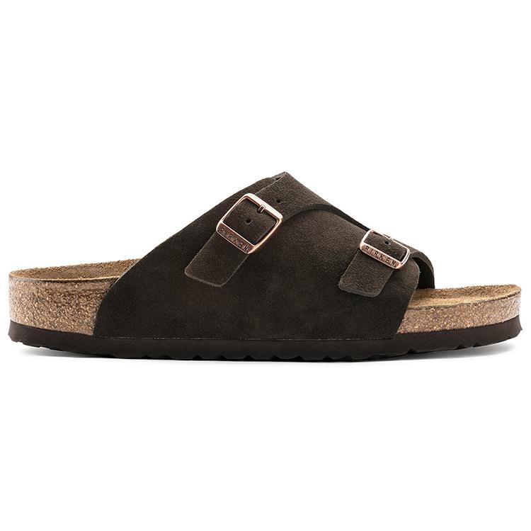 Birkenstock Zrich Soft Footbed Suede Leather Narrow Fit 'Mocha' 1009531