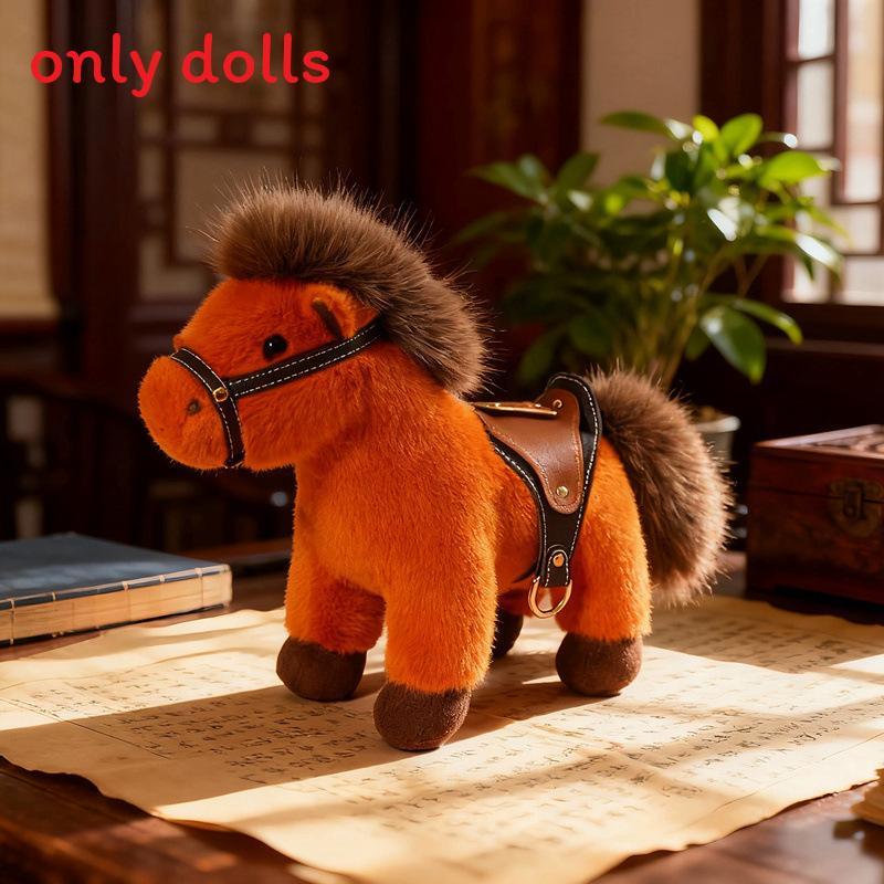 Horse Soft Stuffed Animal With Pp Cotton Filling For Holiday Gift