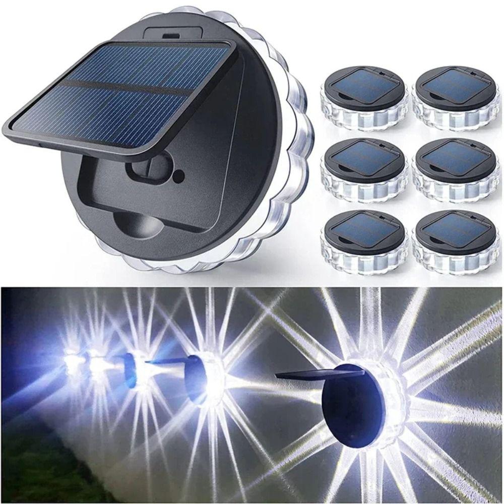 

Color Change LED Light Petal-shaped Ambient Lighting Decoration Solar Wall Lamp Garden Warm White Light