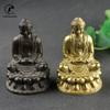 Antique Copper Tathagata Buddha Statue Home Decorations Sculpture Vintage Living Room Office Desk Ornaments Miniatures Figurines