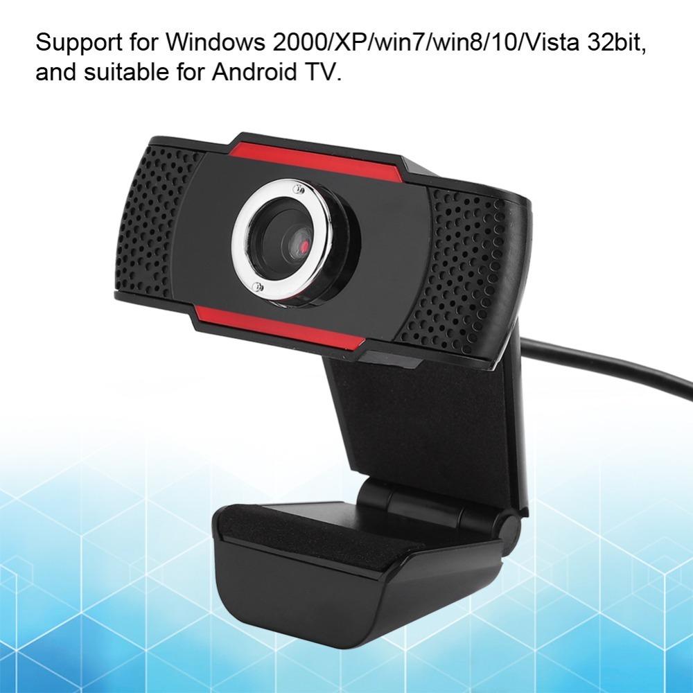 Rotatable Lens USB Conference Webcam USB 2.0 Interface Video Recording Webcam Home Office