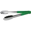 Serving Tongs - VOGUE - 290 Mm - Stainless Steel - Green Color - Kitchen Accessories