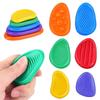 Fidget Beautiful Toys for Adults Silicone Sensory Ring Set of 6 Textured for Autism Children Stress Relief Fidget Beautiful Toys