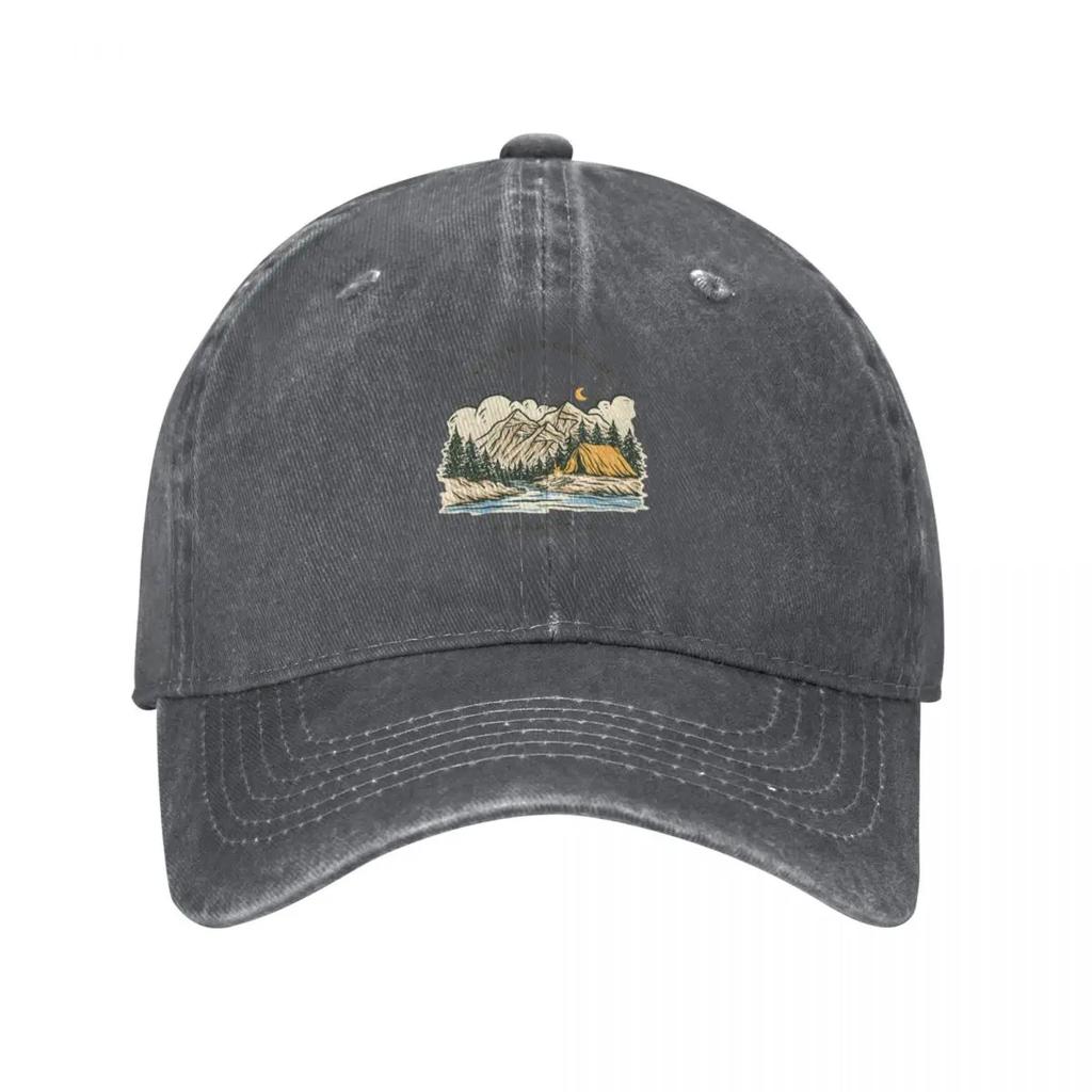 Nature Is Calling And I Must Gocamping Baseball Cap Fishing Hat Wild Ball Hat Beach Outing Anime Unisexs Caps Womens