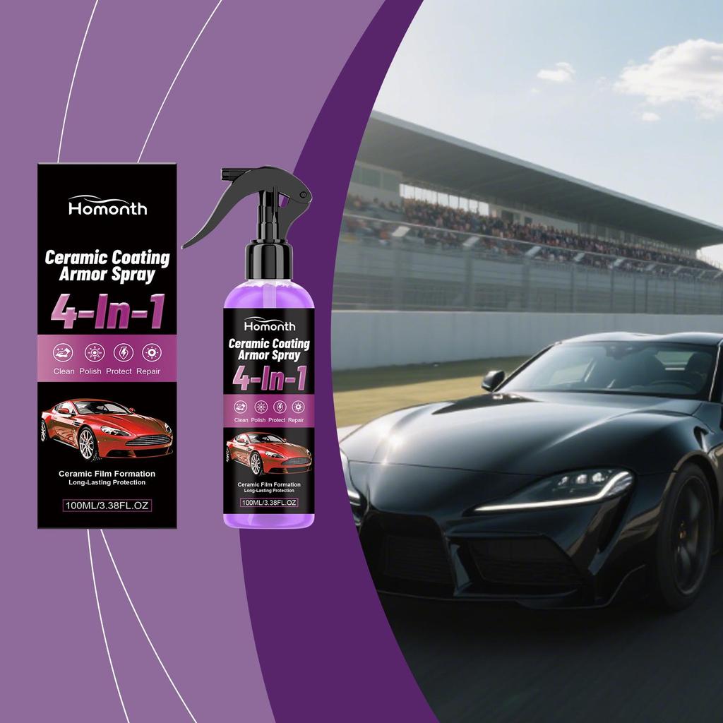 Homonth Ceramic Car Coating Spray for Paint Surface Enhancement & Maintenance
