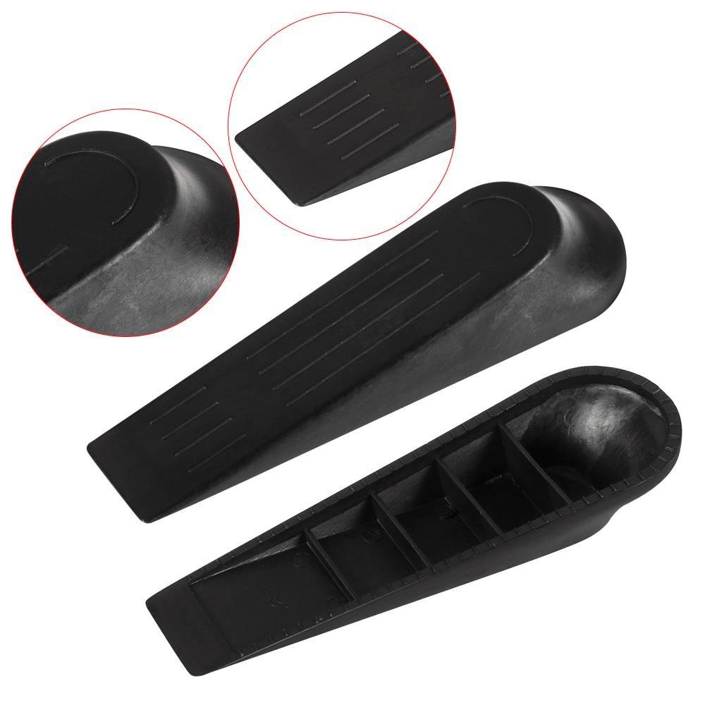 5pcs Set Plastic Door Stop Stoppers Non-Slip Base Wedge Shape Heavy Duty Door Stopper Buffers Durable Door Block Wedge