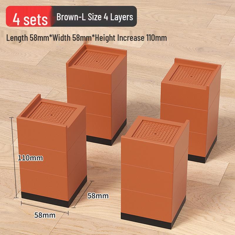 Universal Furniture Heightening Pads: Nail-Free, Stable, Moisture-Proof for Tables & Chairs