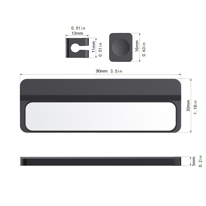 1 Set Smooth Wire Management Pad Keeper Adjustable Magnetic Cable Clips Power Cord Storage Rack Holder Under Desk For Home