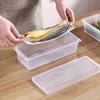 Refrigerator Storage Box Clear Fridge Organizer Fresh Vegetable Fruit Box Drain Basket Food Storage Container Kitchen Organizer