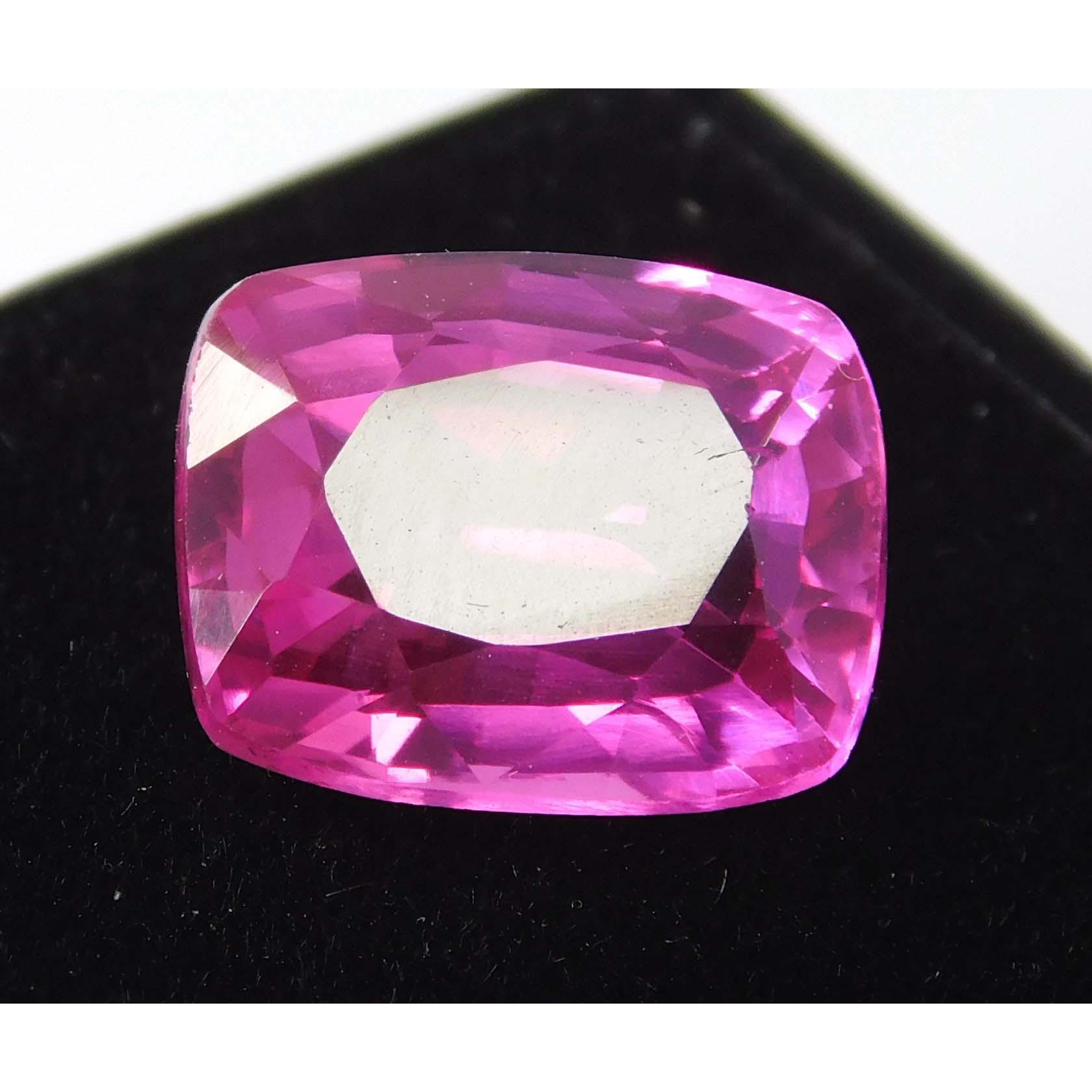 

Cushion Cut Natural Pink Ruby 7.96 Carat CERTIFIED Loose Gemstone Ring Size A-1233 13.2 mm Approx. рожевий