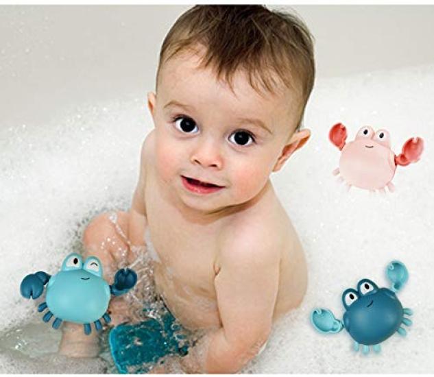 5-Piece Bath Toy Set, Pool Toy, Bath Toy, Kids' Toy, Popular Summer Toy, Swimming Turtle, Bath Toy, Bathtub Toy, Water Play, Popular (Crab + Turtle)