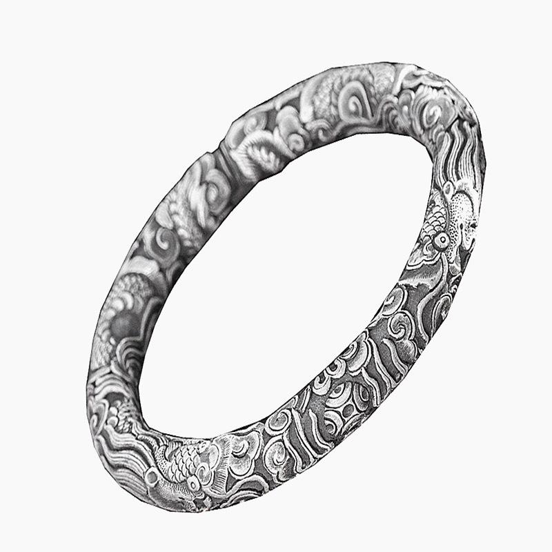 Brățară nouă cu model Dragon Retro pentru Bărbați, Simplă și Nișă, Dominatoare. Cadou nou de Ziua Îndrăgostiților pentru iubit