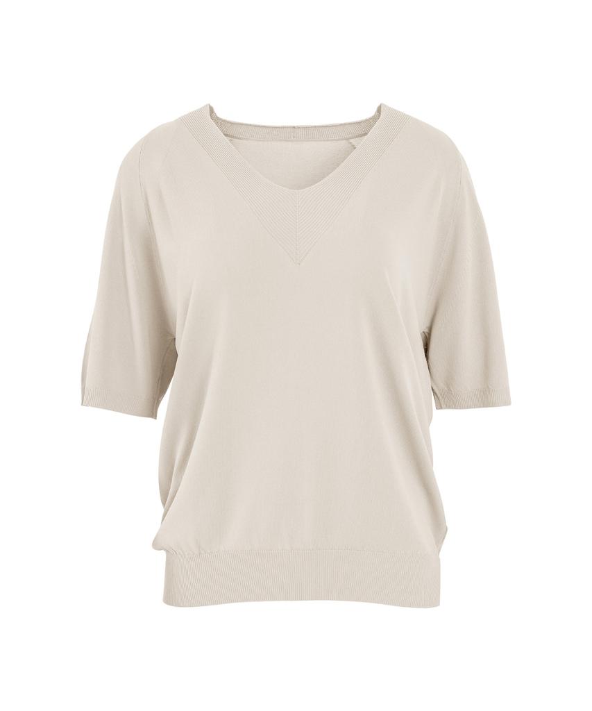 Baseukala Raglan V-Neck Half Sleeve Knitwear (7Colors)