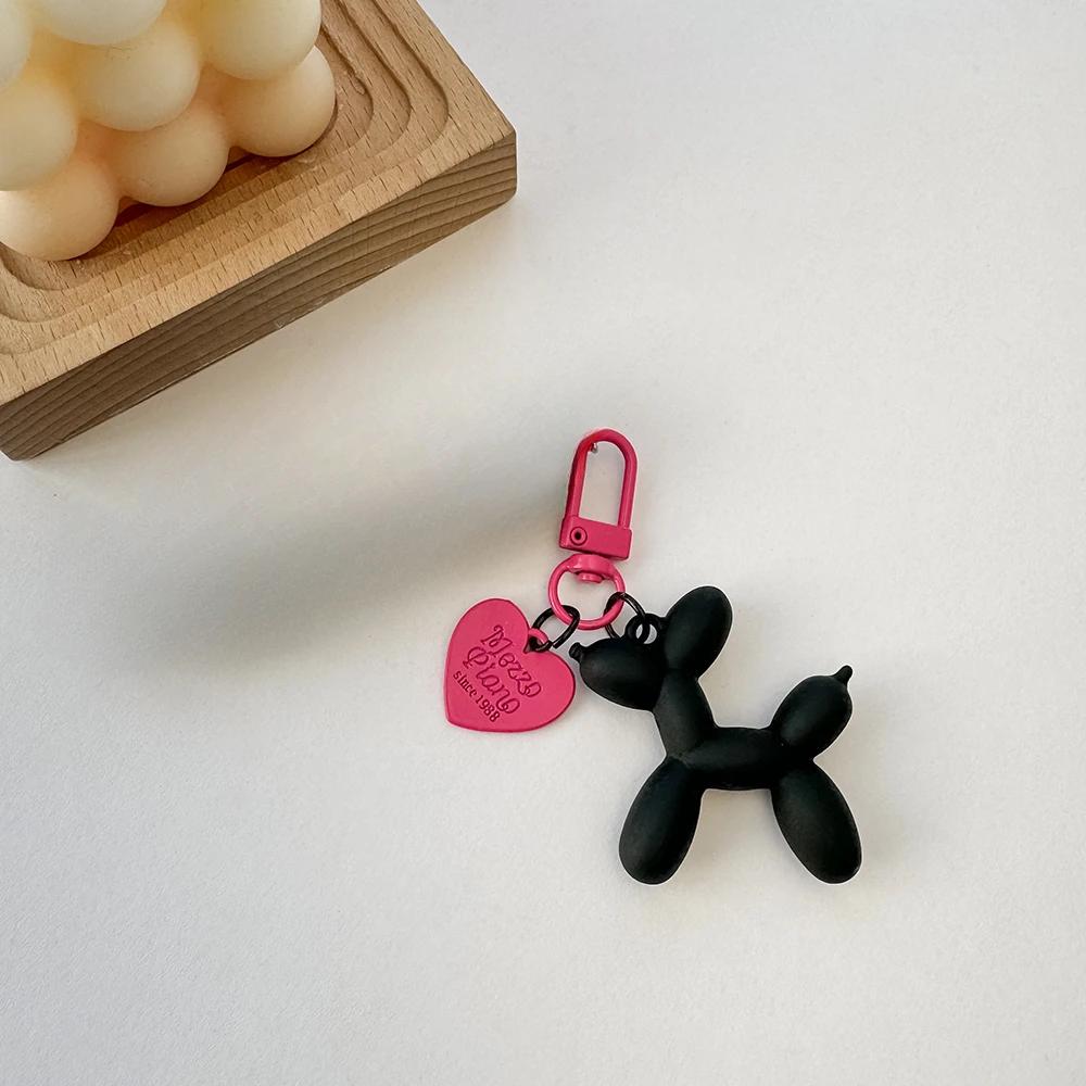 

Корейский милый 3D воздушный шар собака телефон брелок ремешок для iPhone Samsung аксессуары мобильный телефон шнурок телефон сумка украшения чёрный