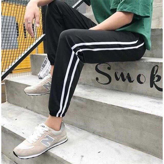 Pánské ležérní letní tepláky slim fit - Velká velikost