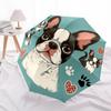 1 PC Automatic Folding Umbrella - French Bulldog Pattern, Portable & Foldable Design with 8 Ribs, Christmas Birthday Gifts