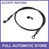 SINGLE Motorcycle Brake Hose Line Universal Black Durable 100cm Length