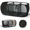 1pc Home Bathroom Mesh Storage Basket Shower Laundry Clothing Dirty Clothes Bag Foldable Portable Business Travel
