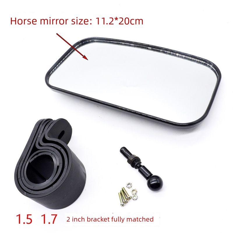 

ATV Four-Wheel Off-Road Vehicle Bombardier All-Terrain Vehicle Reflector UTV Rearview Mount 1.75 with 2 Black 1(UTV-10)