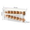 Egg Storage Box Automatic Scrolling Organizer boxes Household Large Capacity Dedicated Roll Egg Storage Rack kitchen acceesories