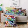 Cartoon D-Dandys WorldS Pillow Covers Cartoon Sofa Decorative Home Double-sided Printing Short Plush Cute Cushion Cover