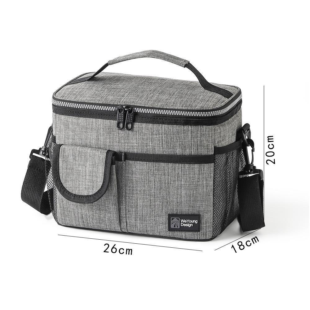 Doppellagige isolierte Lunchtasche: Verdickte, Frischhaltende Bento-Tasche für Picknicks im Freien