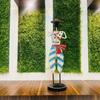 Set of 2 Metal Musician Standing Sardar Big Decorative Showpiece Table Decor Home Decor Musician Tabletop Showpiece Gift Item Multicolour
