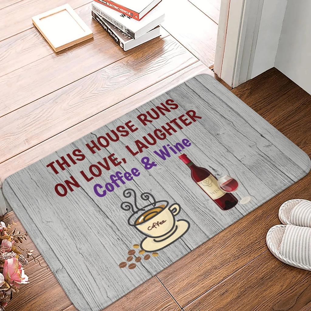 Cheers To Carnival Day Welcome Here Front Door Mat Anti-Slip Outdoor Quick Dry Doormat Kitchen Balcony Entrance Rug Carpet