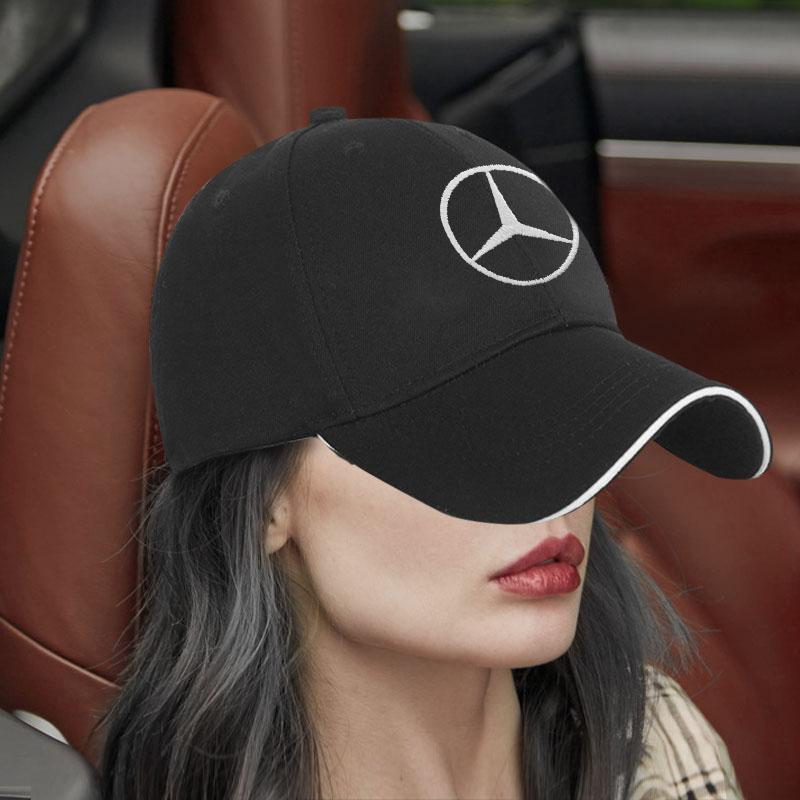Fashion Men Women Car LOGO Baseball Cap Car Sun Hat For Mercedes Benz C260 C200 C180 GLA/E/C/E/S Class AMG E43 E260 E300 E320 E400