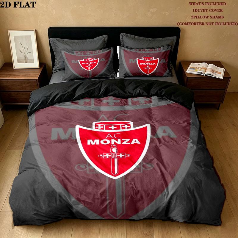 Ac Monza Pattern Bedding uilt Set uilt Cover Pillowcase Home Decoration Birthday Gift (1 * duvet cover + 2 * pillowcase without core)