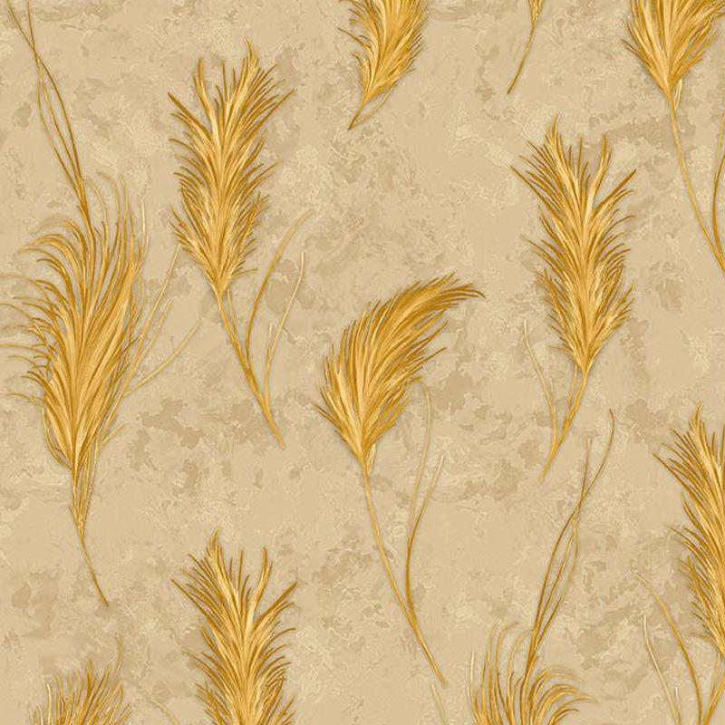 Papel De Parede Modern Minimalist Black Gold Feather Wallpaper 3D Living Room Abstract Wall Paper Mural