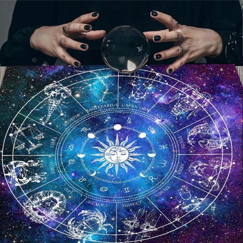 Square Flannelette Tarots Cloth Board Game Pad Astrological Pad Table Cover