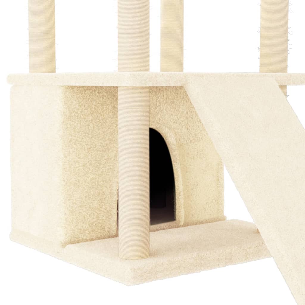 Scratching Post with Sisal Scratching Posts Cream 133 Cm