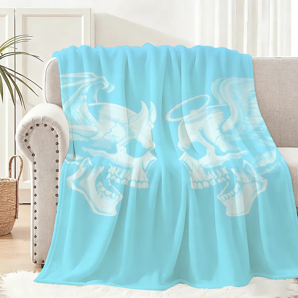 Band A-Avenged Sevenfold Throw Lightweight 240G Flannel Blanket Soft Skin-Friendly For Summer Cooling