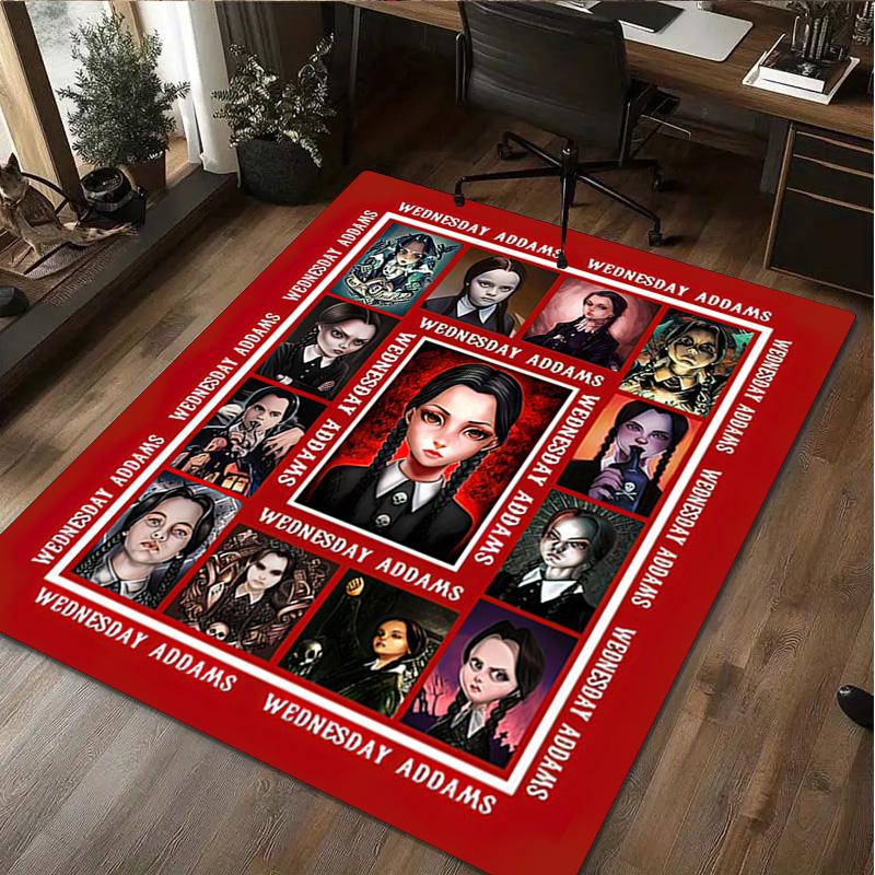 1Pc Wednesday Rug - Home carpet Office Decorative Carpet For Living Room Bedroom Door Mat Floor Rug Computer Chair Area Rug