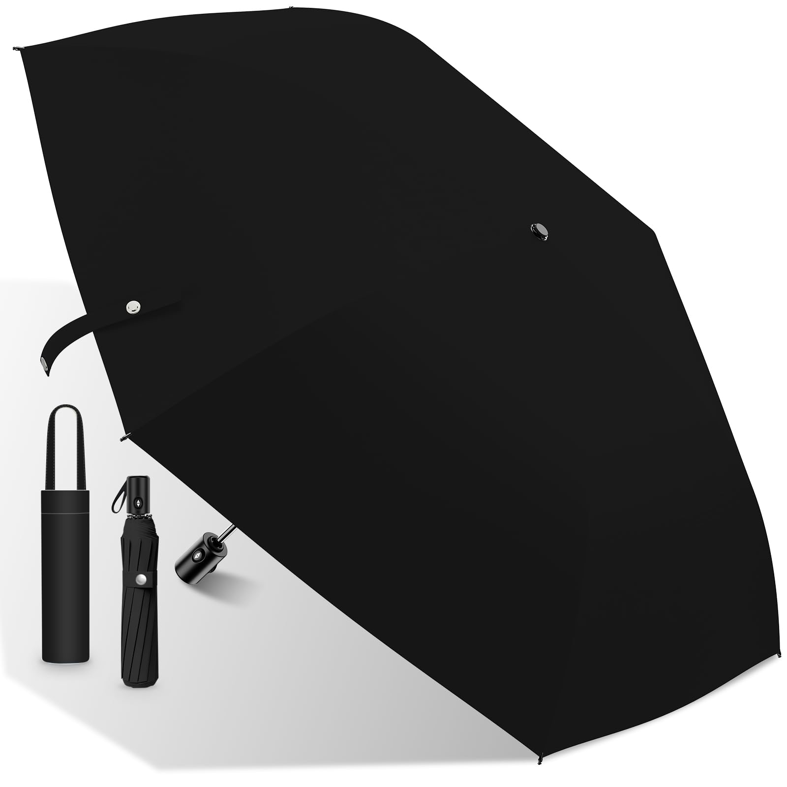 

Sun Umbrella with UV Light and Heat at 200g Coolest Sun JIS Folding Skin Heat Automatic Opening and Super Water Rain Suitable for Comes with Storage чорний