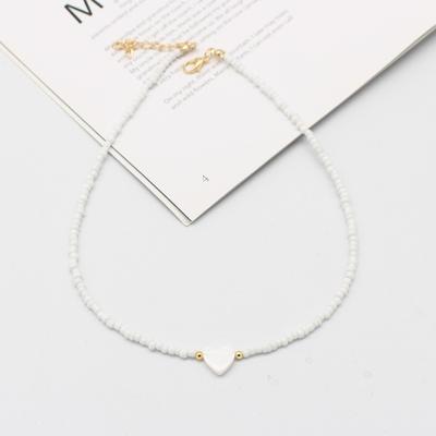 Bunte Glasperlen Halsband Mode Kurze Halskette Schmuck Halsband Halskette für Mädchen