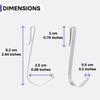 KINCMAX Stainless Steel Heavy Duty S Hooks for Bathroom Showers Organizer Hanging - Bathroom Shower Organizer Adhesive Replacement - Rust Proof