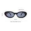 Fendi Full Frame Design Acetate Oval Sunglasses Women Sunglasses Black FE40140U-5301A