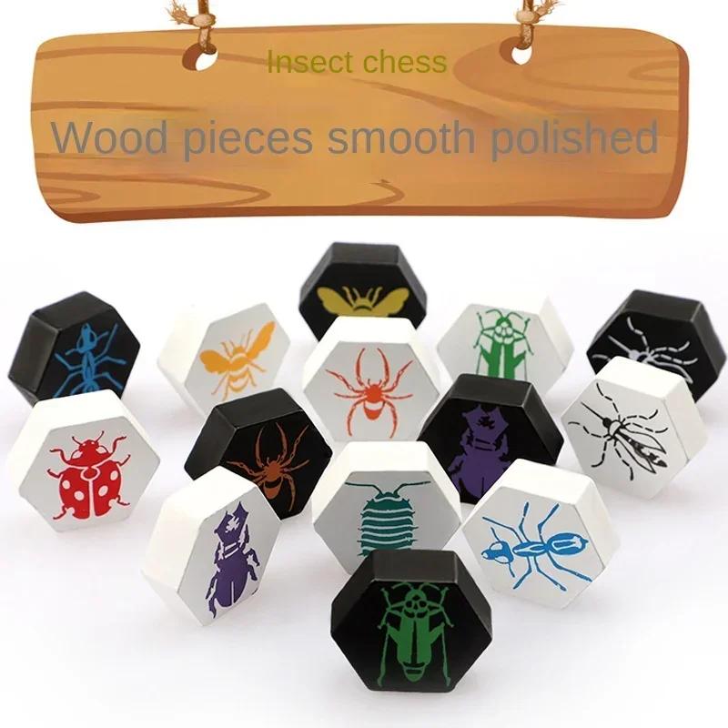 Hive Board Game 2 Players Family Party Parents with Children Funny Games Entertainment Wooden Gift