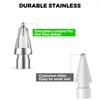 AHASTYLE WG155 Wear Resistant Tips for Apple Pencil Pro/Pencil (USB-C)/2nd/1st Generation Replacement Nibs