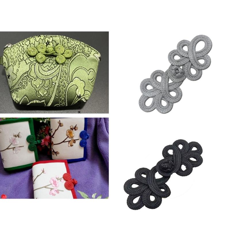 Cheongsam Frog Buttons Closure Sewing Fasteners for Sweater Coat Cheongsam Traditional Handcraft Accessories