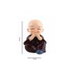 The Bright Storey ® Baby Monk Buddha Set of 4 Decorative Showpiece Figurines (Multicoloured)