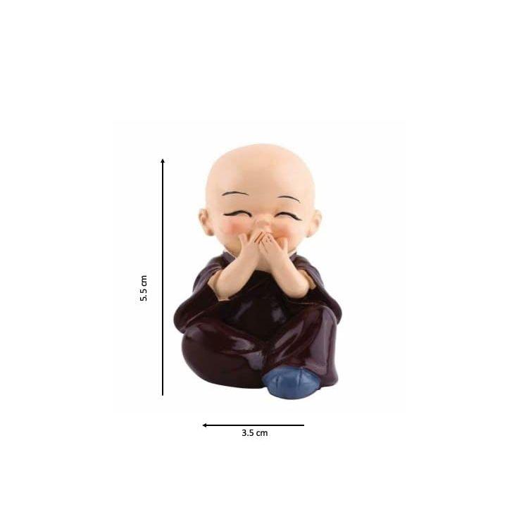 Sada 4 dekorativních výstavních figurek The Bright Storey ® Baby Monk Buddha (Vícebarevný)