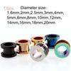 Diamonding Jewelry 1 pieza unisex doble acampanado tapón de oído piercing expansor de túnel de carne