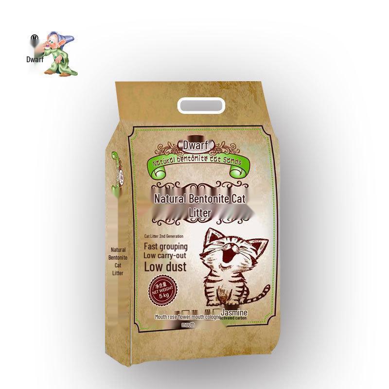 Bentonite Cat Litter 40 Jin - Deep Clean, Long-Lasting Fragrance, High Water Absorption, Pet Cat Supplies