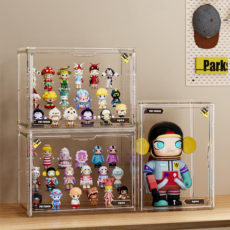 Acryl-Display-Ständer mit großer Kapazität und mehreren Ebenen: Staubdichte Blind Box & Figurenschrank
