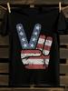 S Vintage Tshirt Vintage American Flag Peace Sign Tshirt